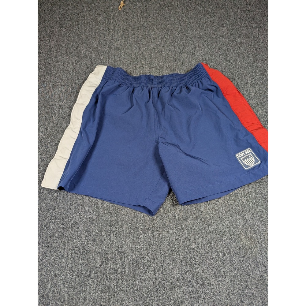 Chubbies Mens Team USA Snap Side Athletic Shorts Navy Blue Red White 5.5 Inseam